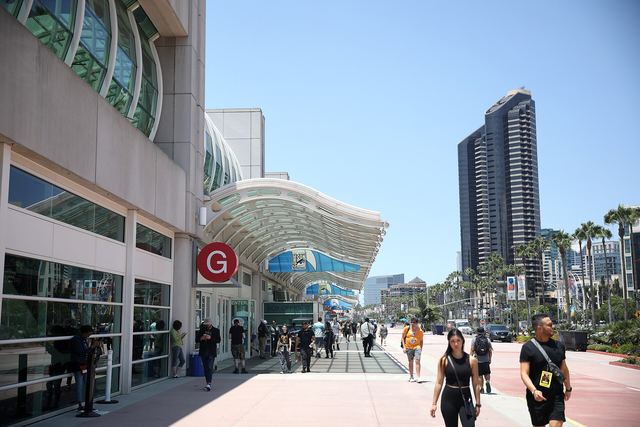The San Diego Convention Center during the 2024 San Diego Comic-Con International in San Diego, California. Please attri